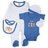 Babies Basic Gift Set - Life Is Better 5pcs  - Blue