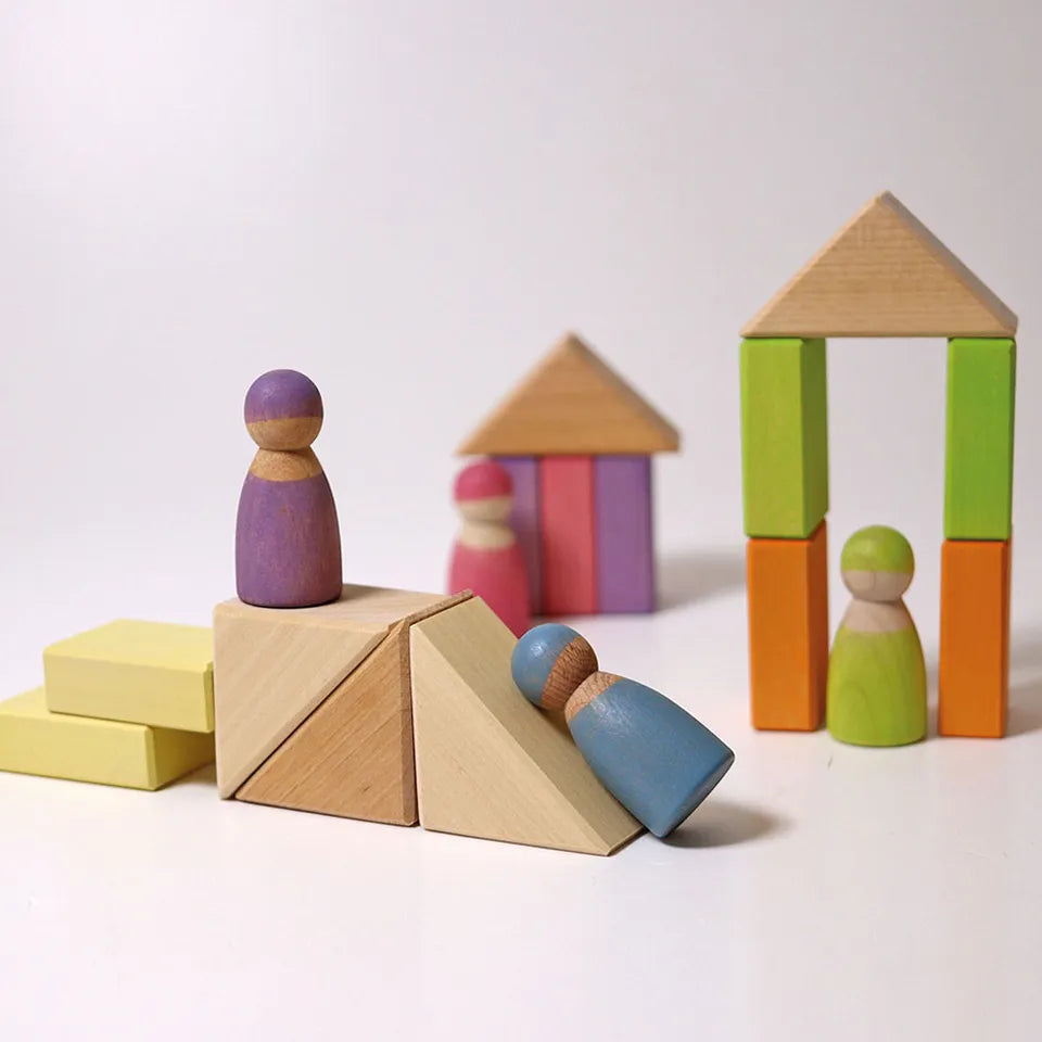 Grimm's Pastel Duo Building Block - Laadlee