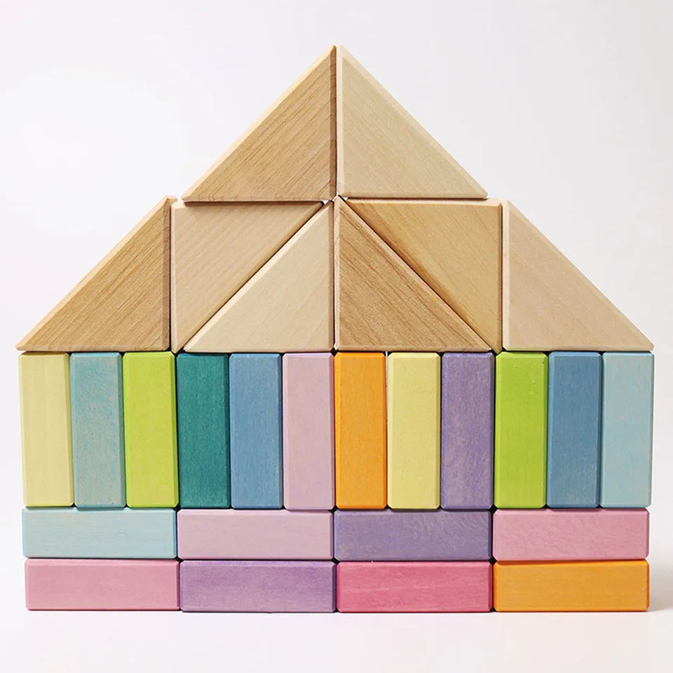 Grimm's Pastel Duo Building Block - Laadlee