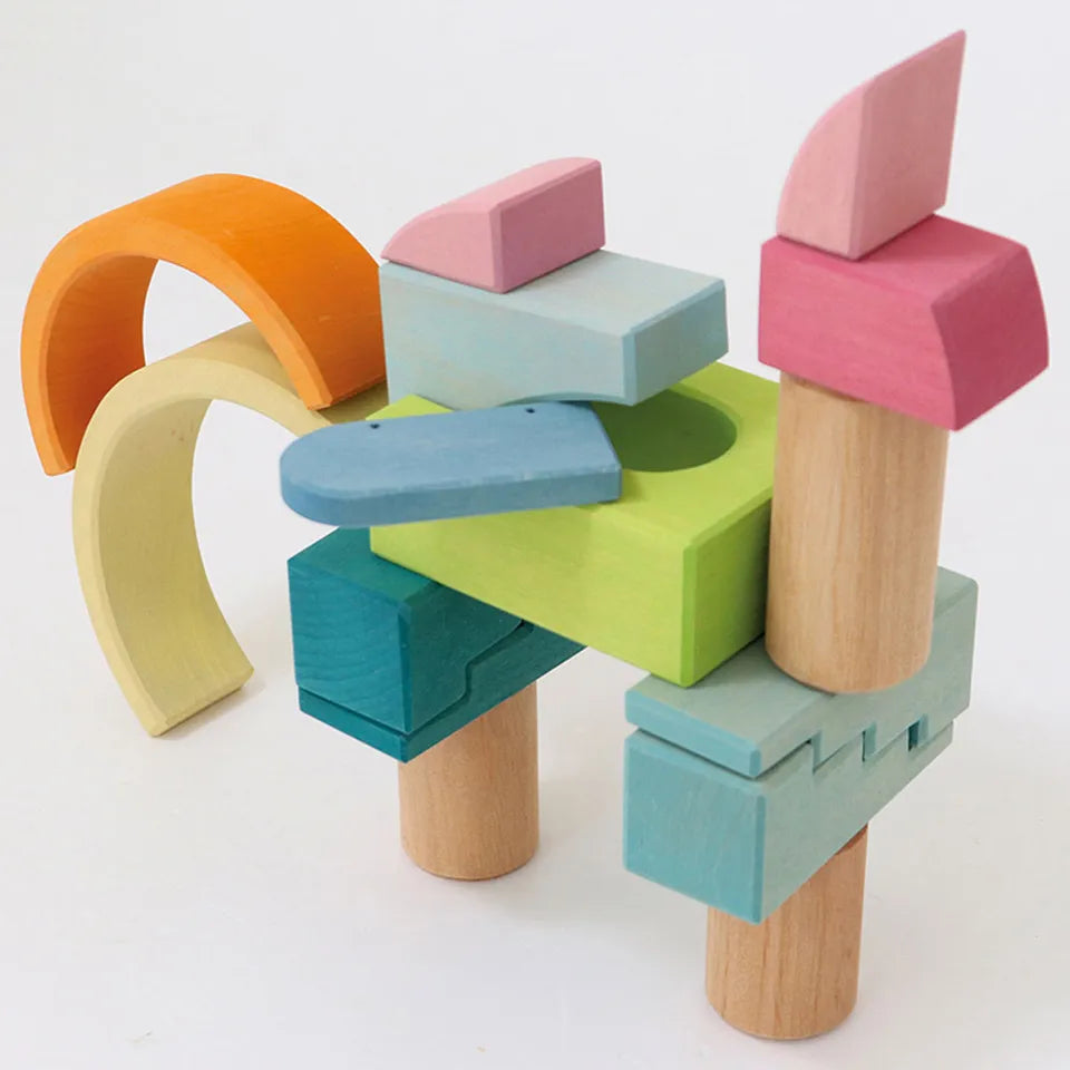 Grimm's Building Block World Set - Cloud Play - Laadlee