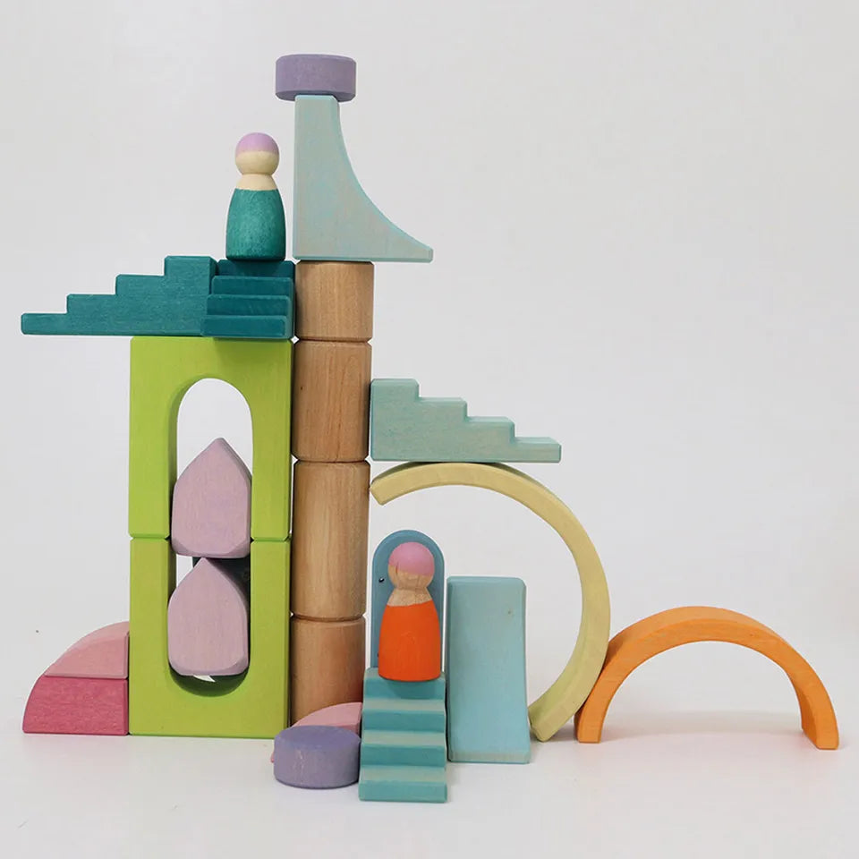 Grimm's Building Block World Set - Cloud Play - Laadlee