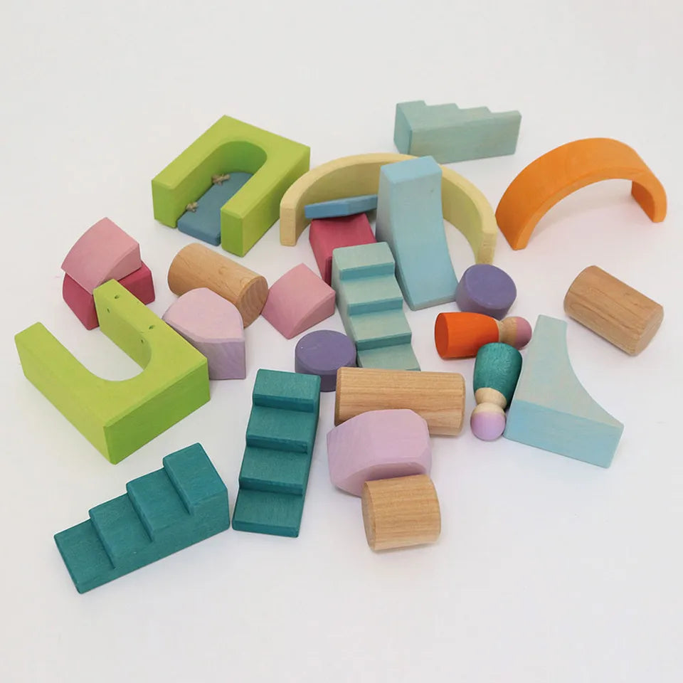 Grimm's Building Block World Set - Cloud Play - Laadlee