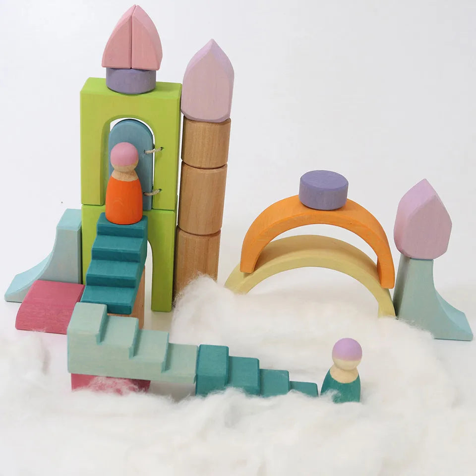 Grimm's Building Block World Set - Cloud Play - Laadlee