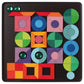 Grimm's Magnet Puzzle Triangle, Square, Circle with Sparkling Parts