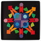 Grimm's Magnet Puzzle Triangle, Square, Circle with Sparkling Parts