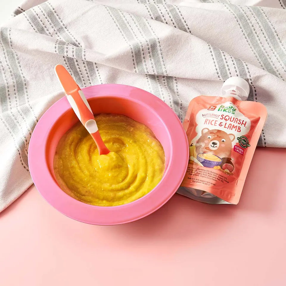Babylikes Butternut Squash, Rice & Lamb Organic Puree - 130gm - Laadlee