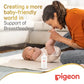 Pigeon Plastic Wide Neck Feeding Bottle 240ml  - Assorted