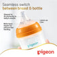 Pigeon Softtouch WN Plastic Dolphin Bottle - 240ml