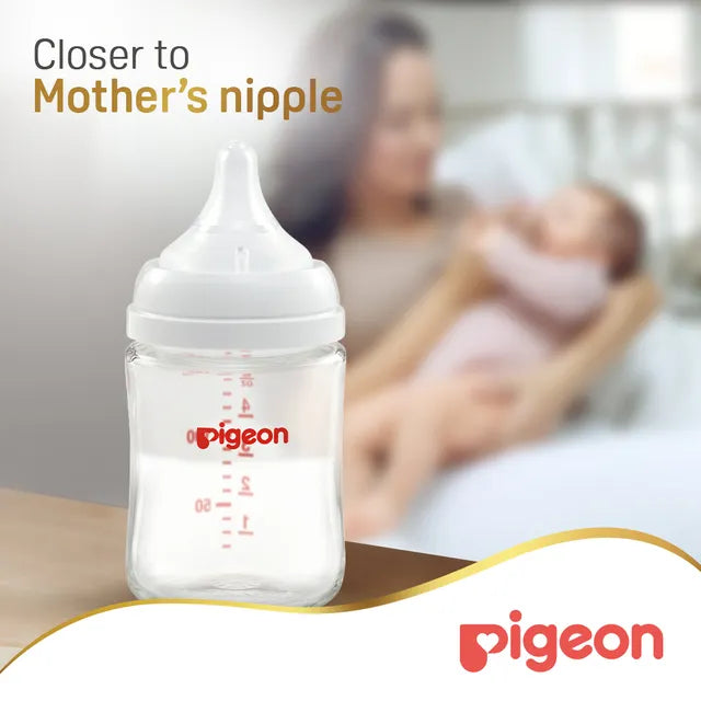 Pigeon Softouch Wide Neck Glass Bottle - 160ml