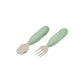 Beaba Stainless Steel Pre-Cutlery Pack of 2 - Sage Green