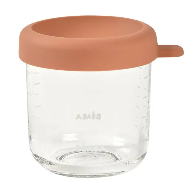 Beaba 250ml Glass Conservative Jars  - Terracotta