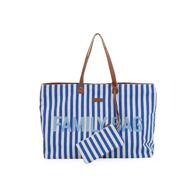 Childhome Family Bag - Electric Blue/Light Blue