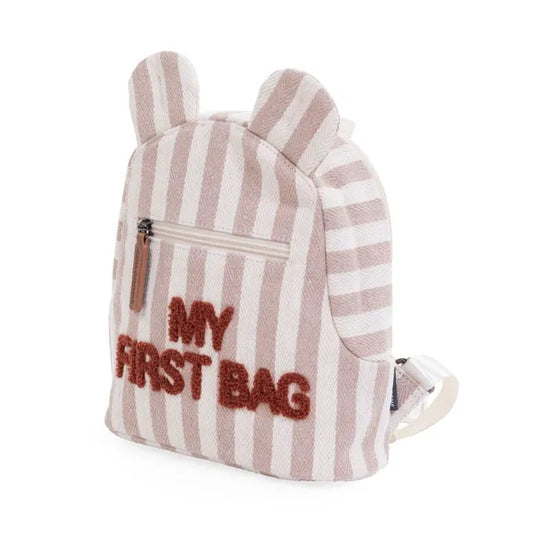 Childhome Kids My First Bag 9 Inch - Nude/Terracotta