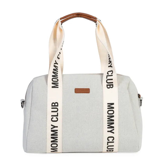 Childhome Mommy Club Signature Diaper Bag - Off White