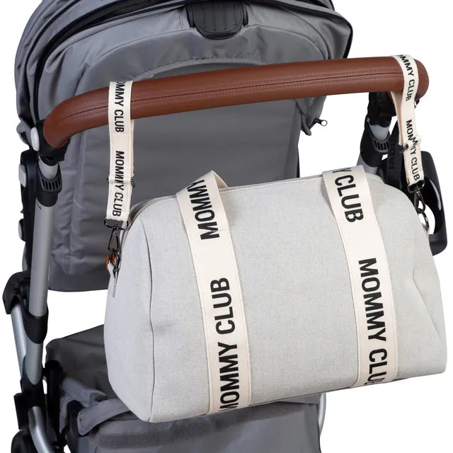 Childhome Mommy Club Signature Diaper Bag - Off White