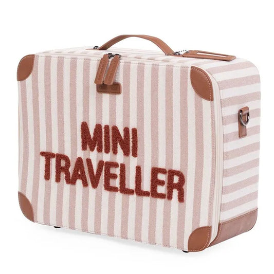 Childhome Mini Traveller Kids Suitcase - Nude/Terracotta