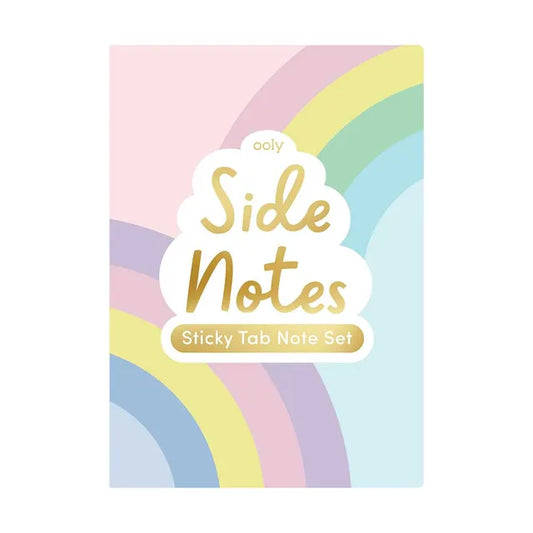 Ooly Side Sticky Tab Notes Set - Pastel Rainbows