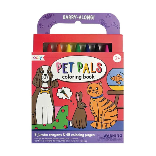 Ooly Carry Along Coloring Book Set - Pet Pals