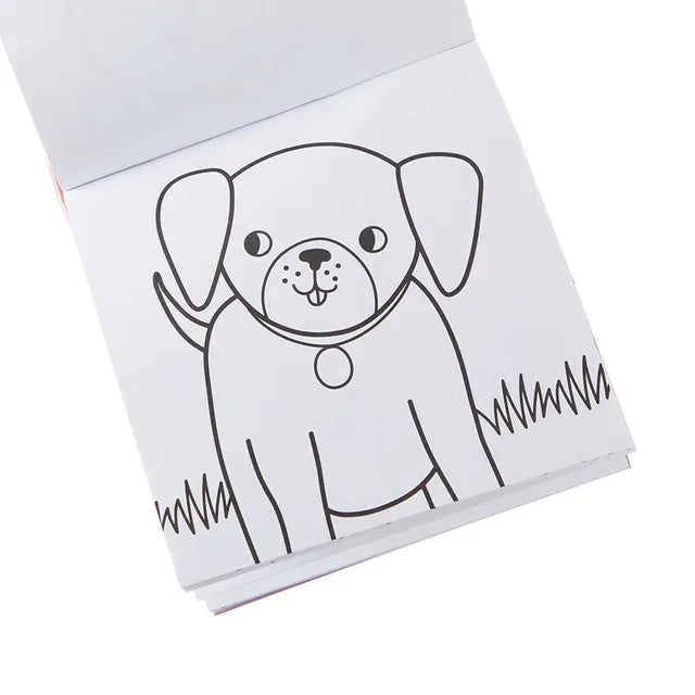 Ooly Carry Along Coloring Book Set - Pet Pals