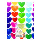 Ooly Side Sticky Notes Tab Sets - Rainbow Hearts