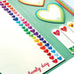 Ooly Side Sticky Notes Tab Sets - Rainbow Hearts