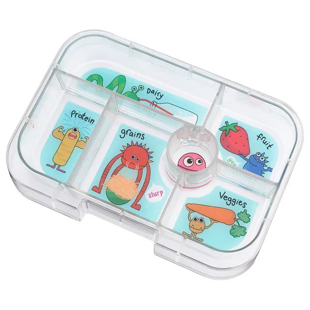 Yumbox Original 6 Compartment Tray - Funny Monster