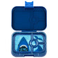 Yumbox Panino 4 Compartment Shark Monte Lunch Box - Carlo Blue