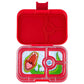 Yumbox Panino 4 Compartment Dinosaur Lunch Box - Wow Red