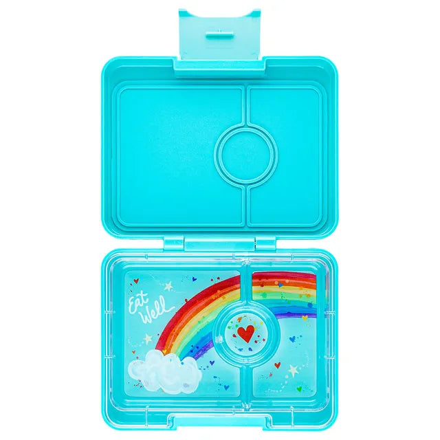 Yumbox Rainbow Snack Box - Misty Aqua