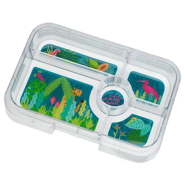 Yumbox Tapas 5 Compartment Jungle Lunch Box - Jurassic Green