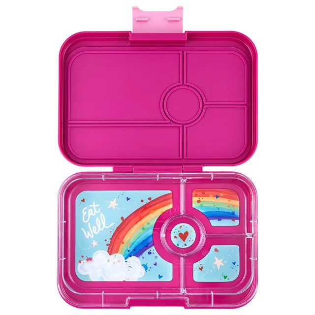 Yumbox Tapas 4 Compartment Rainbow Lunch Box - Malibu Purple