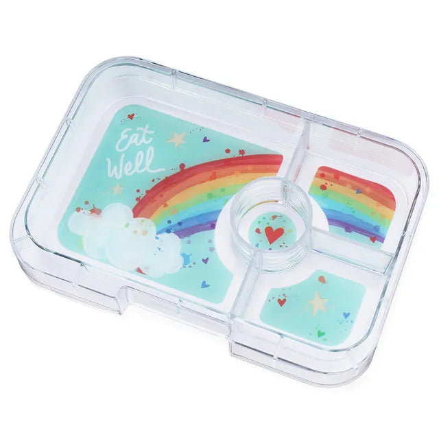 Yumbox Tapas 4 Compartment Rainbow Lunch Box - Malibu Purple