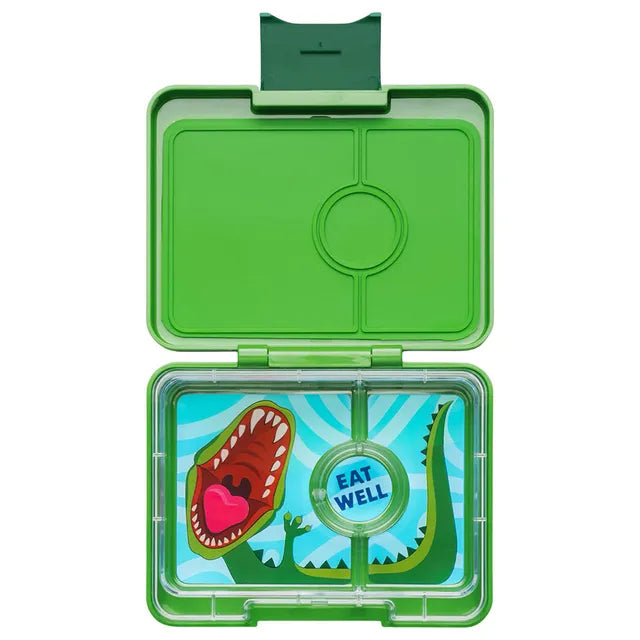 Yumbox Dinosaur Snack Box - Jurassic Green