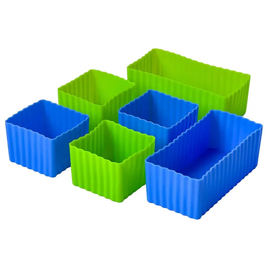 Yumbox Bento Cups Set Of 6 - Blue/Green