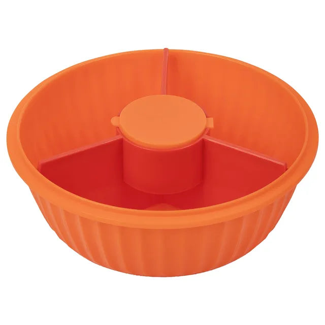 Yumbox Poke Bowls 3 Part Divider - Tangerine Orange