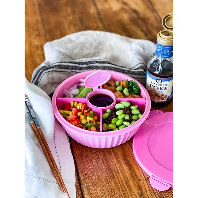 Yumbox Poke Bowls 4 Part Divider - Guava Pink