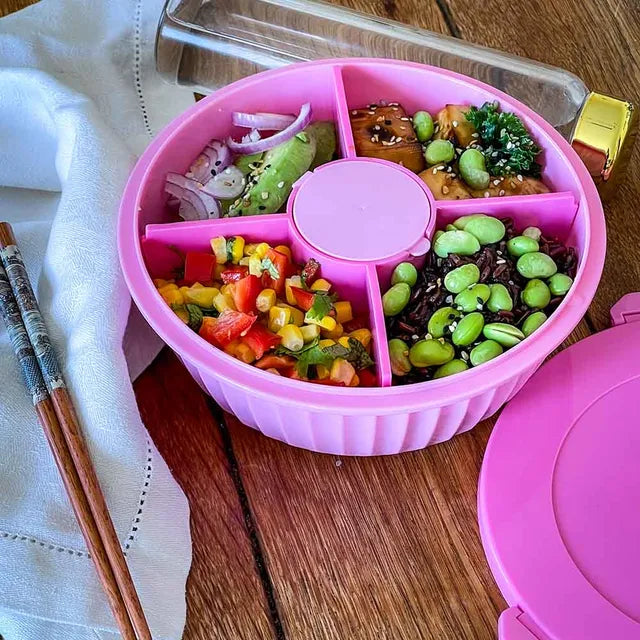 Yumbox Poke Bowls 4 Part Divider - Guava Pink