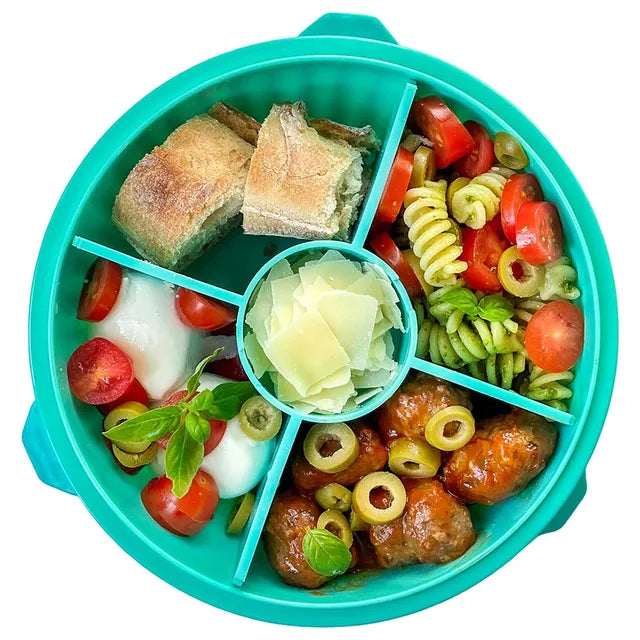 Yumbox Poke Bowls 4 Part Divider - Paradise Aqua