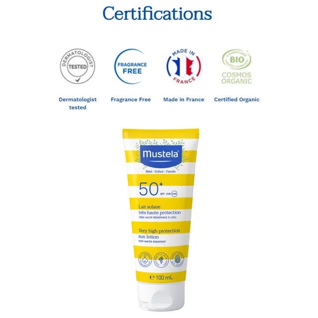 Mustela - Very High Protection Sun Lotion SPF 50+ 100ml