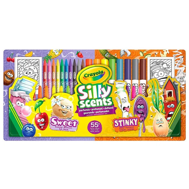 Crayola Sweet and Stinky Silly Scents Coloring Activity Set - Pack of 55