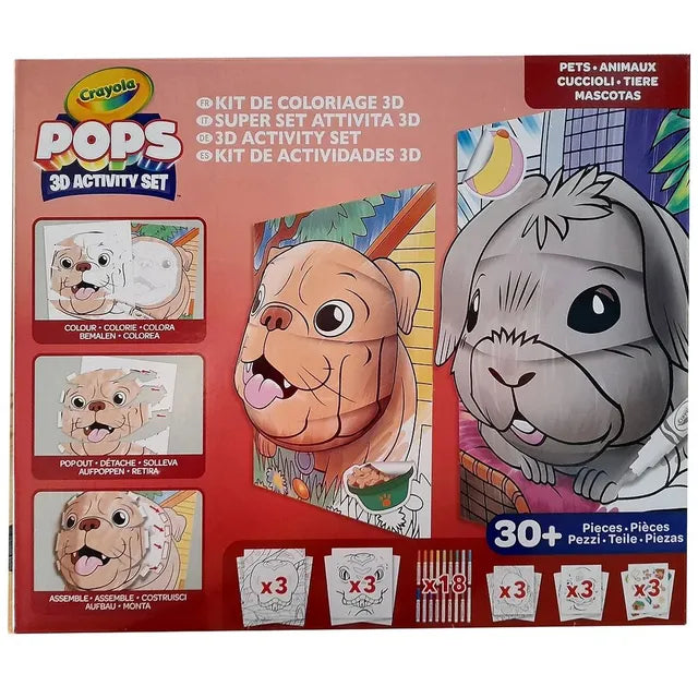 Crayola 3D Pops Super Set - Pets - Laadlee