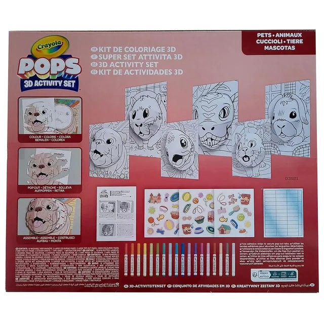 Crayola 3D Pops Super Set - Pets - Laadlee