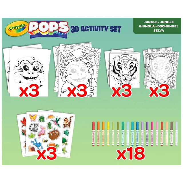 Crayola 3D Pops Super Set - Jungle - Laadlee