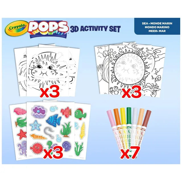 Crayola Pops 3D Activity Set - Sea - Laadlee