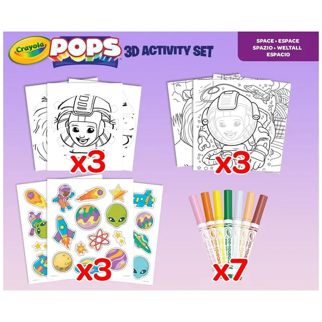 Crayola Pops 3D Activity Set - Space - Laadlee
