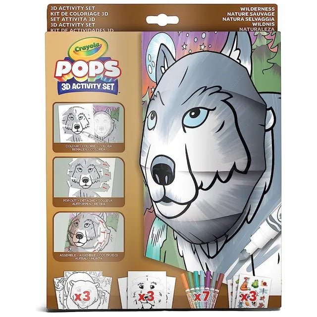 Crayola Pops 3D Activity Set - Wilderness - Laadlee