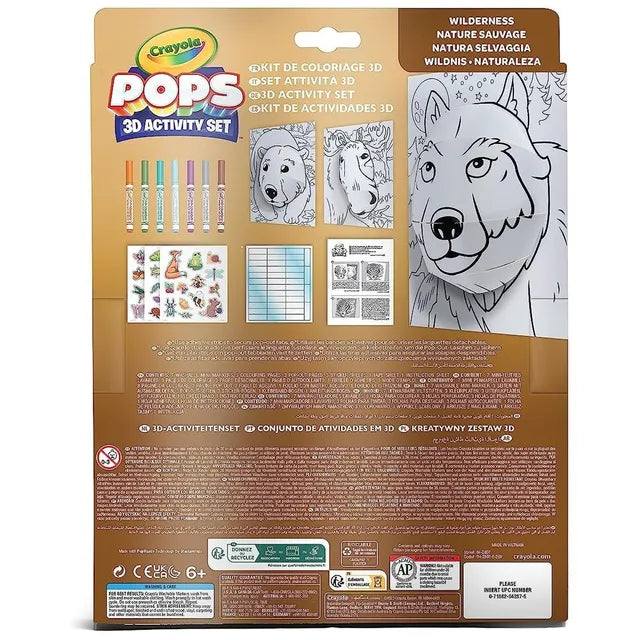 Crayola Pops 3D Activity Set - Wilderness - Laadlee