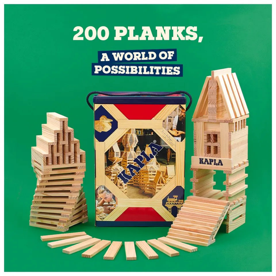 Kapla - Wooden Building Blocks - 200pcs - Laadlee