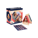 Kapla Wooden Planks - Natural, Dark Blue, Pink & Red - 120pcs - Laadlee