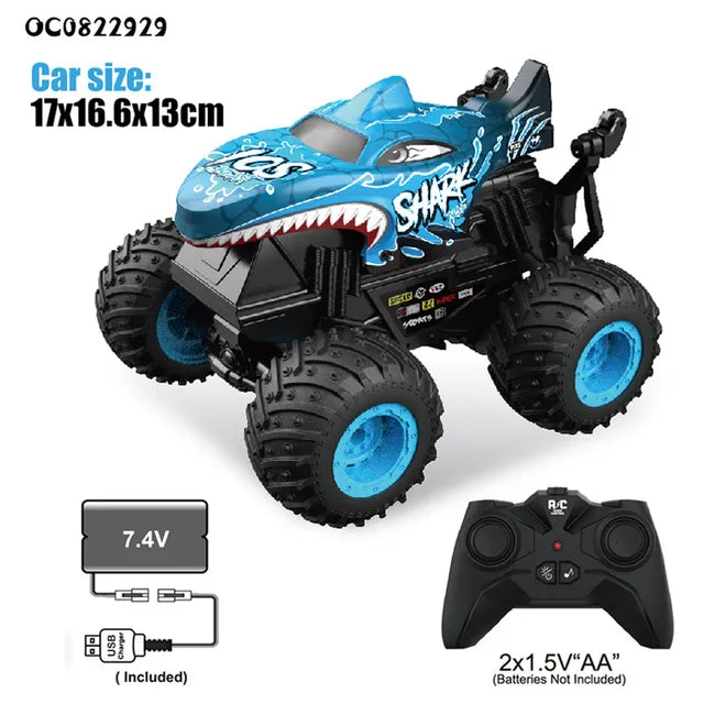 D-Power 1:20 Remote Control 2.4G Shark Monster Toy Car - Laadlee